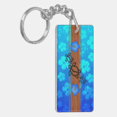 Honuのレトロのサーフボード キーホルダー (正面左)