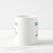 Honuの岩石彫刻のマグ コーヒーマグカップ (中央)