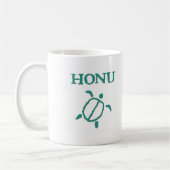 Honuの岩石彫刻のマグ コーヒーマグカップ (左)
