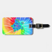 Honuの熱帯カメおよびハイビスカス ラゲッジタグ (正面横)