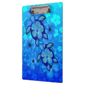 Honuの青いハイビスカスおよびカメ クリップボード (左)