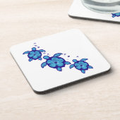 Honuの3匹の青いカメ コースター (左側)