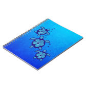 Honuの3匹の青いカメ ノートブック (左側)