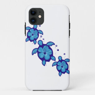 Honuの3匹の青いカメ iPhone 11 ケース