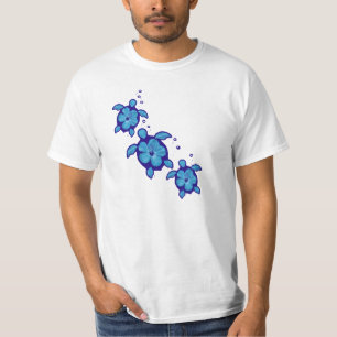 Honuの3匹の青いカメ Tシャツ