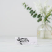 Honu -ハワイのウミガメ スキニー名刺 (スタンド正面)