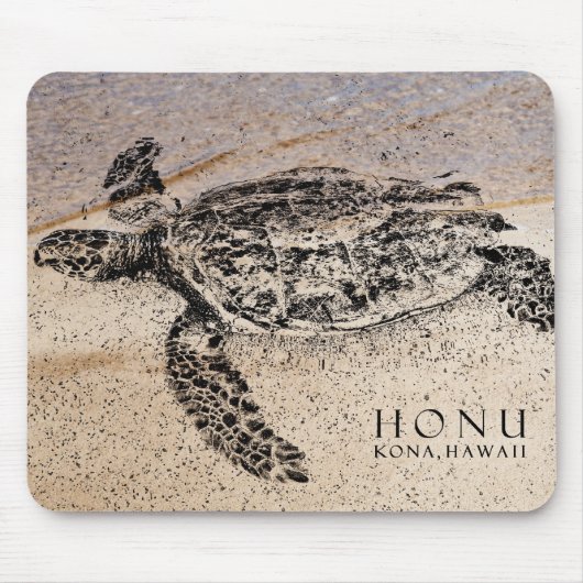Honu -ハワイのウミガメ マウスパッド (正面)