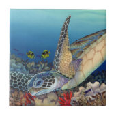 Honu (緑のウミガメ) タイル (正面)