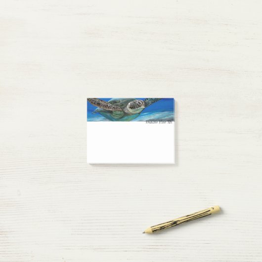 Honu Cruizin ポストイット (デスク上)