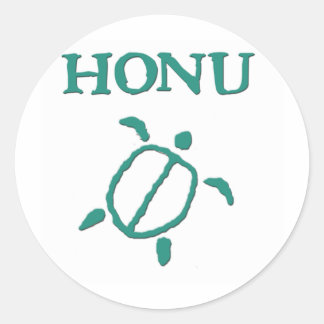 Honu Petroglyphスタンプ ラウンドシール