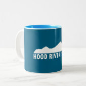 Hood River Oregon Please ツートーンマグカップ (正面左)
