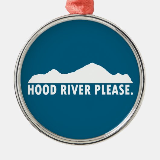 Hood River Oregon Please メタルオーナメント (正面)