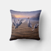 Hooded Cranes in Winter -  クッション (裏面)