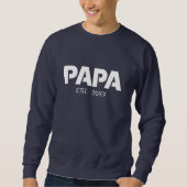 Hooded sweatshirt for dad personalized with name スウェットシャツ (正面)
