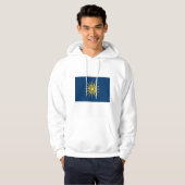 Hooded Sweatshirt with Flag of Macedonia, Greece パーカ (正面フル)