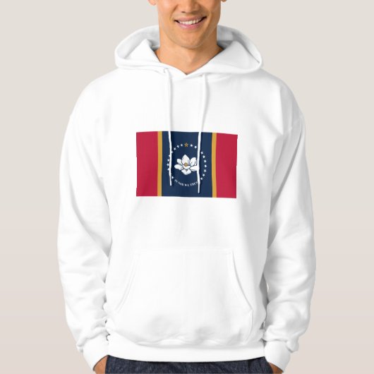Hooded Sweatshirt with Flag of Mississippi State パーカ (正面)