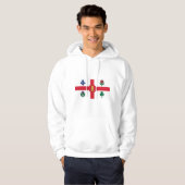 Hooded Sweatshirt with Flag of Montreal, Canada パーカ (正面フル)