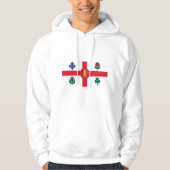 Hooded Sweatshirt with Flag of Montreal, Canada パーカ (正面)