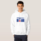 Hooded Sweatshirt with Flag of Toronto, Canada パーカ (正面フル)