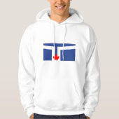 Hooded Sweatshirt with Flag of Toronto, Canada パーカ (正面)