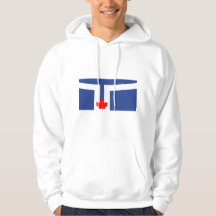 Hooded Sweatshirt with Flag of Toronto, Canada