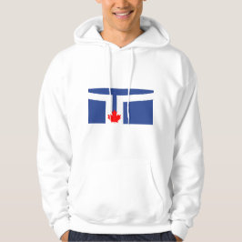 Hooded Sweatshirt with Flag of Toronto, Canada パーカ