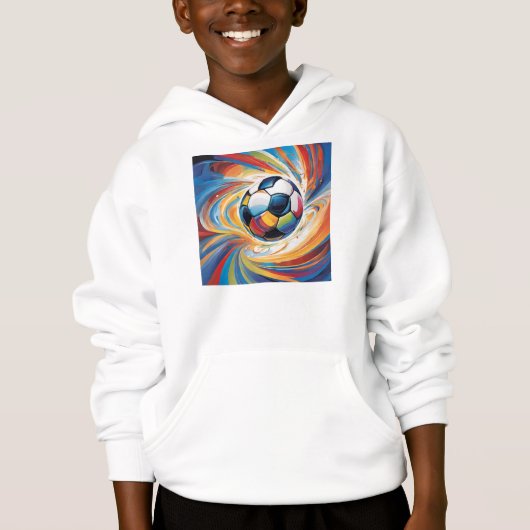 Hoodie art abstrait Foot (正面)