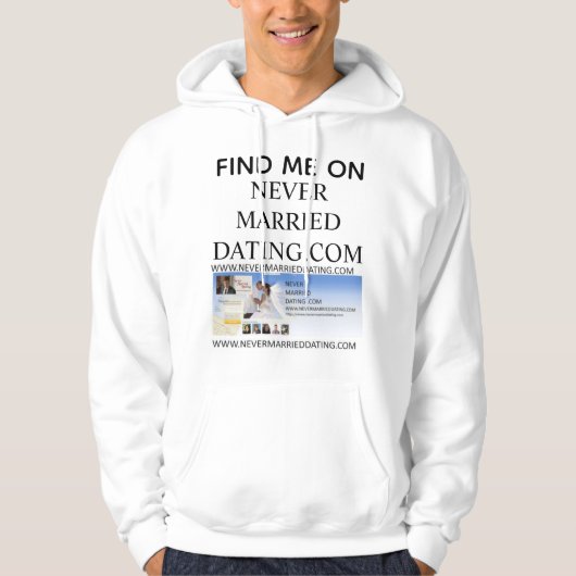 Hoodie Find Me On Never Married Dating . Com パーカ (正面)