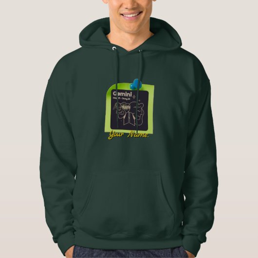 Hoodie H03 #PinnedMyZodiac! ふたご座 パーカ (正面)