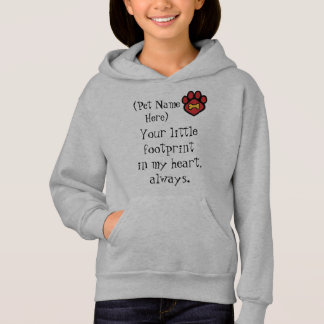 Hoodie Kids Animal Paw Print