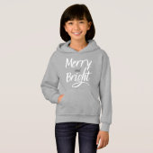 Hoodie : Merry and Bright (grey) (正面フル)