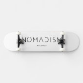 Hoodie Nomadism Records ブラックロゴ スケートボード (横)