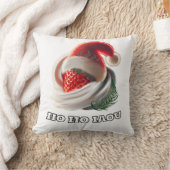 Hoodie Strawberry Cream Christmas Hat NZ Fern クッション (ブランケット)