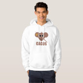 hoodie with cute monkey design パーカ (正面フル)