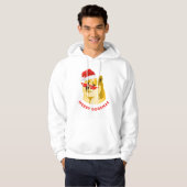Hoodies with Dogecoin Merry Cryptmas パーカ (正面フル)