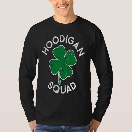 Hoodigan Hooligan Squad Lucky C St Patrick's Day Tシャツ (正面)