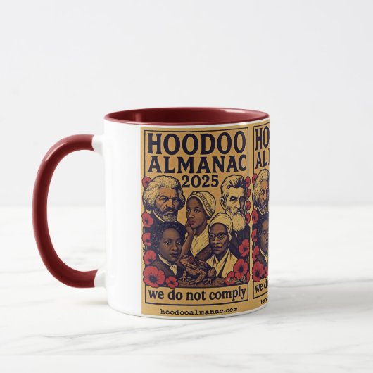 Hoodoo Almanac 2025我々は準拠していない マグカップ (左)