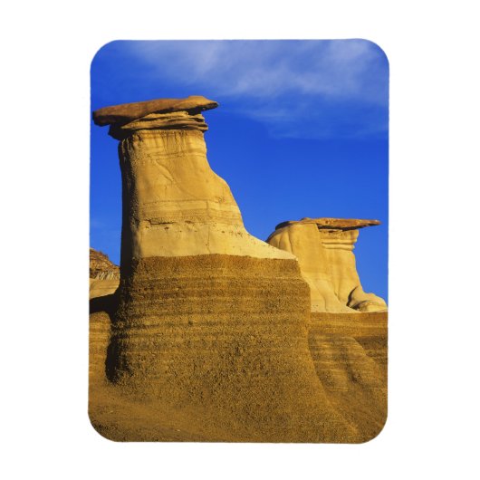 Hoodoos at Drumheller Alberta，カナダ2 マグネット (縦)