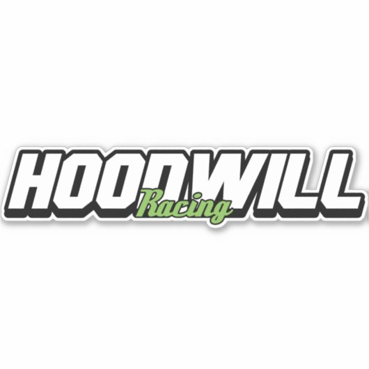 Hoodwillレーシングステッカー シール (正面)