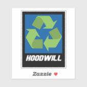 Hoodwill ロゴ ビニールステッカー シール (シート)