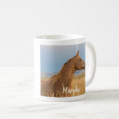 Hoofプリントオンハート馬記念写真 コーヒーマグカップ (正面右)