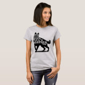 HoofbeatsおよびPawprintsの最初写真撮影を救助して下さい Tシャツ (正面フル)