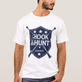 Hook & Hunt Legends Shield Emblem Tシャツ (正面)