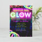 HOOK ME GLOWネオンバースデーパーティー 招待状 (スタンド正面)