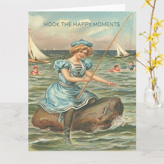 Hook The Happy Moments Greeting カード (黄色い花)