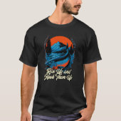Hook Them Up Fly Fishing Hunting Angling Hunter La Tシャツ (正面)