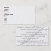 Hook'd on Electronics (背面を参照) 名刺 (正面/裏面)