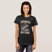 Hooked On Bass Fishing Sunset Passion Tシャツ (正面フル)