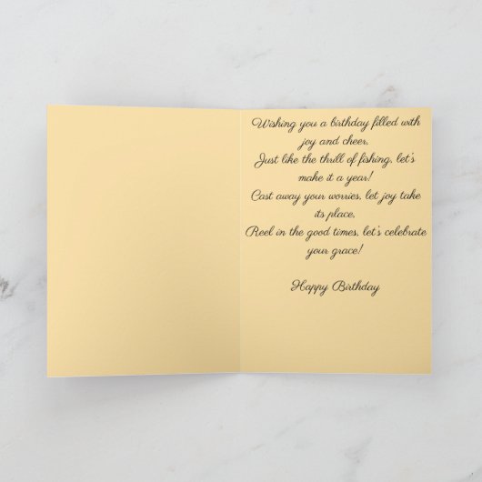 Hooked on Birthday Fun カード (内部)