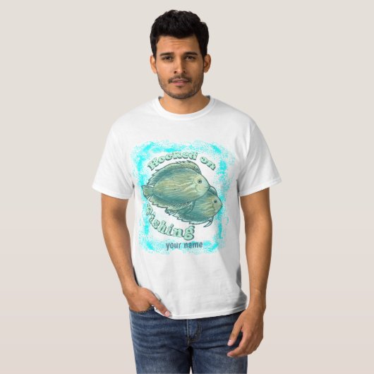 Hooked On Fishing  Tシャツ (正面フル)